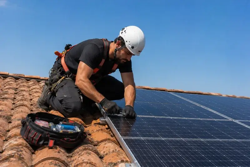 Maintenance et monitoring de panneaux solaires à la Chapelle-Erbrée